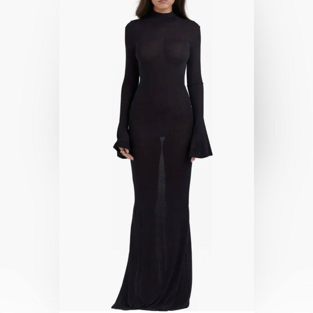 House of CB Sancha Open Back Knit Maxi Dress
